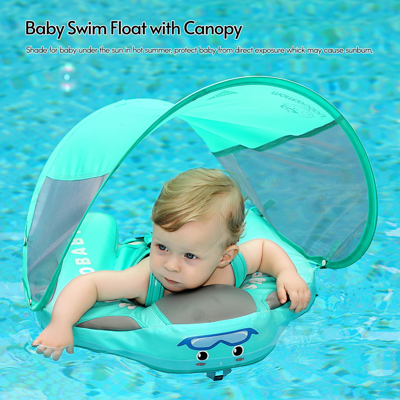 Anillo de natación inflable flotador de anillo de natación asiento de  piscina de cangrejo azul para