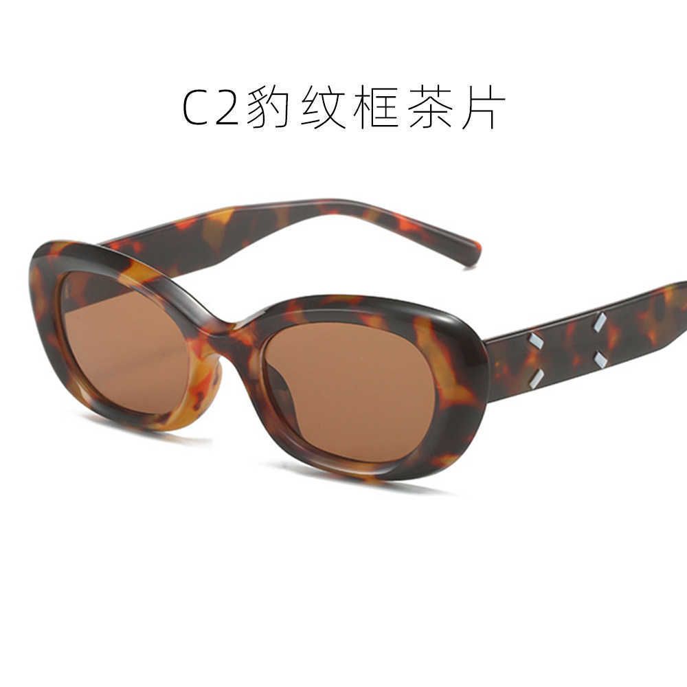 leopard frame tea piece sunglasses-ova