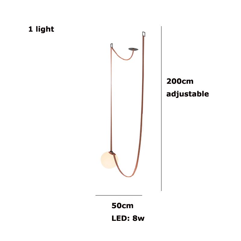 Cinto de laranja 1 luz quente 20 cm