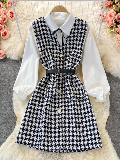 vest dress set e