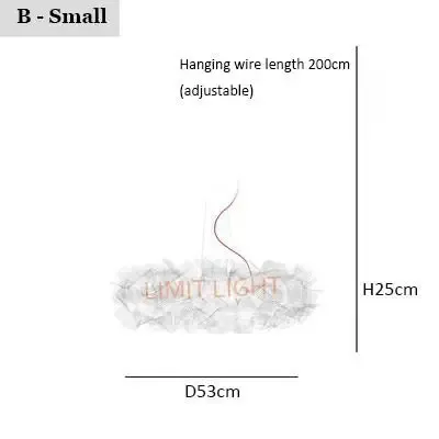 B – T53 x H25 cm