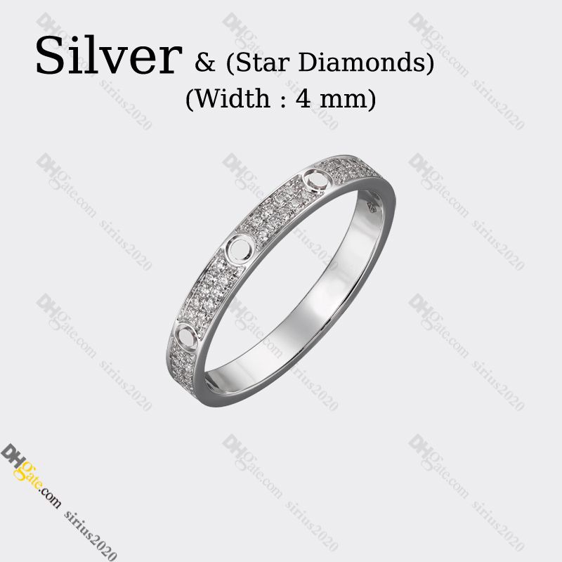 #5-Silver (4mm) -stjärna diamant