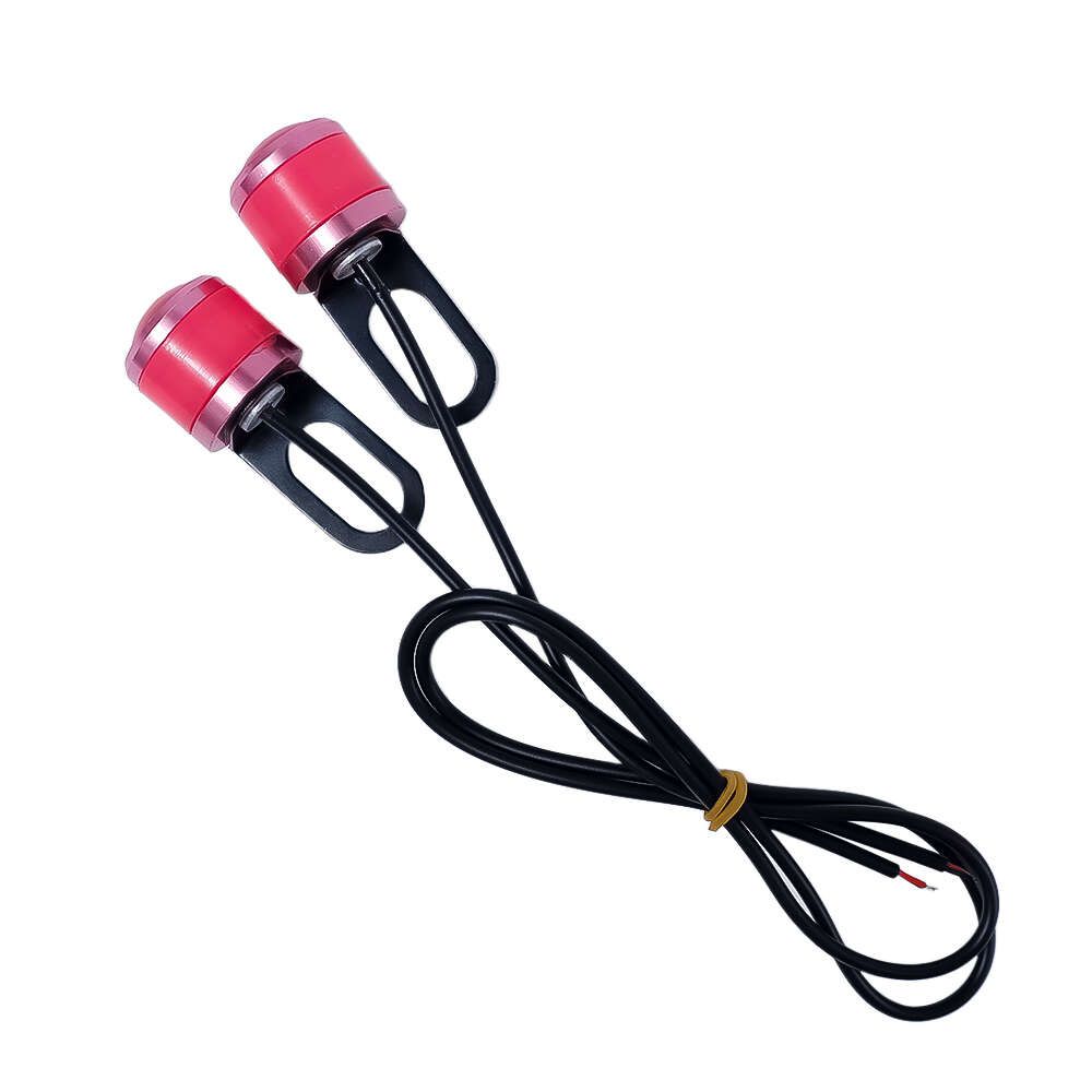 2pcs luz rosa