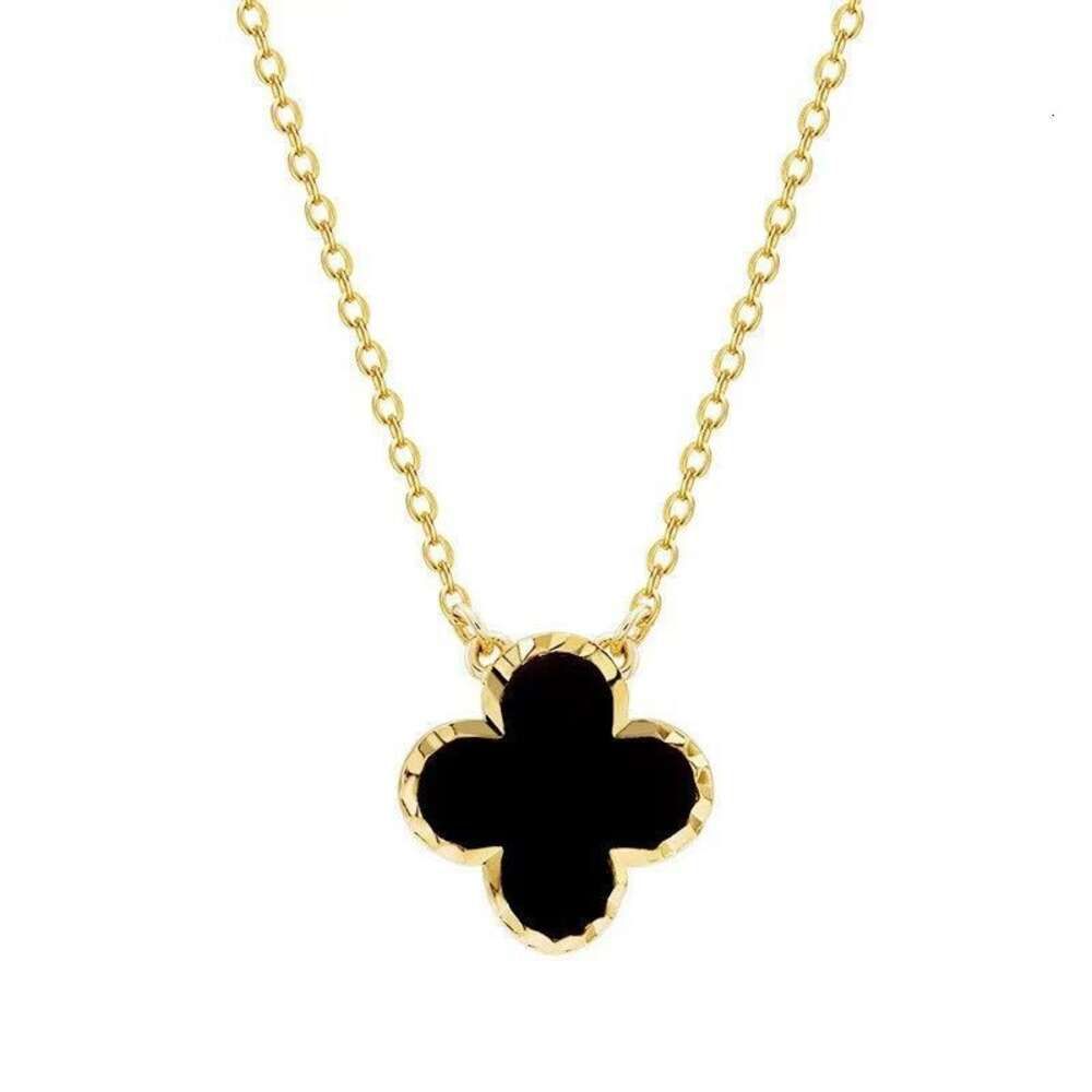 Halsband - Single Flower Style - Svart