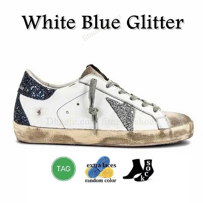 A28 White Blue Glitter