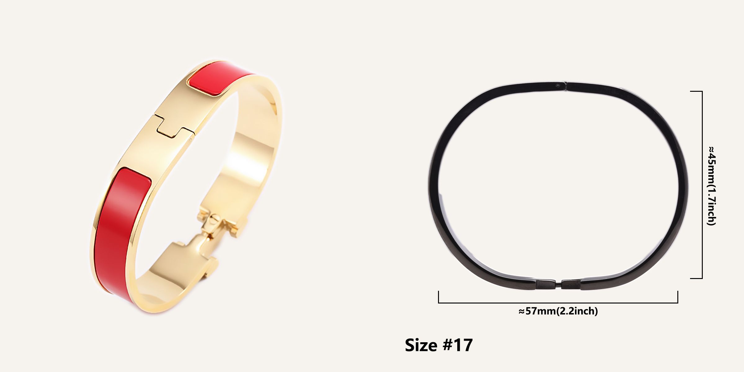 Gold Red Bracelet 17