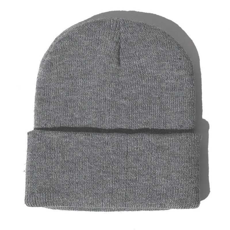 Heather Grey Beanie-fri storlek (55-60 cm)