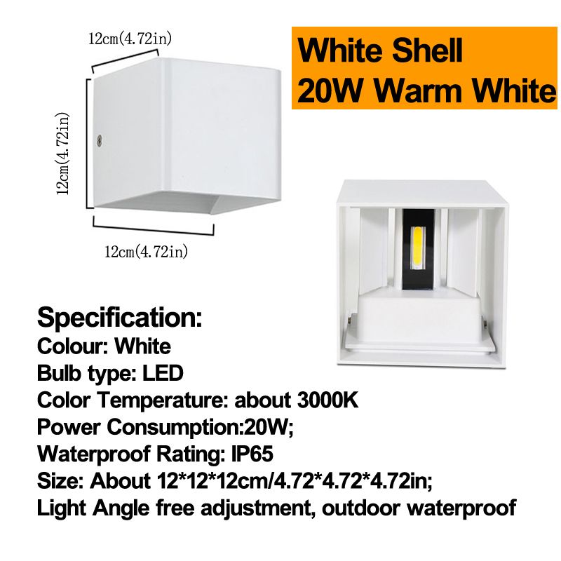 White Shell 3000k Warm White 20W 4.7Inch