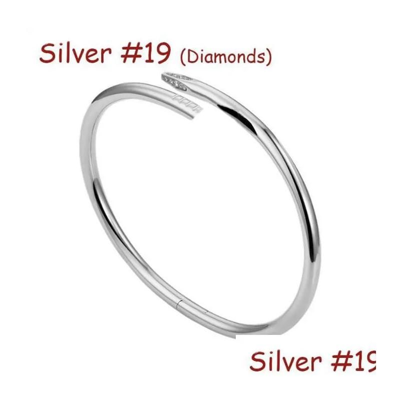 Silver #16 (Nail Bracelet & Diamonds)