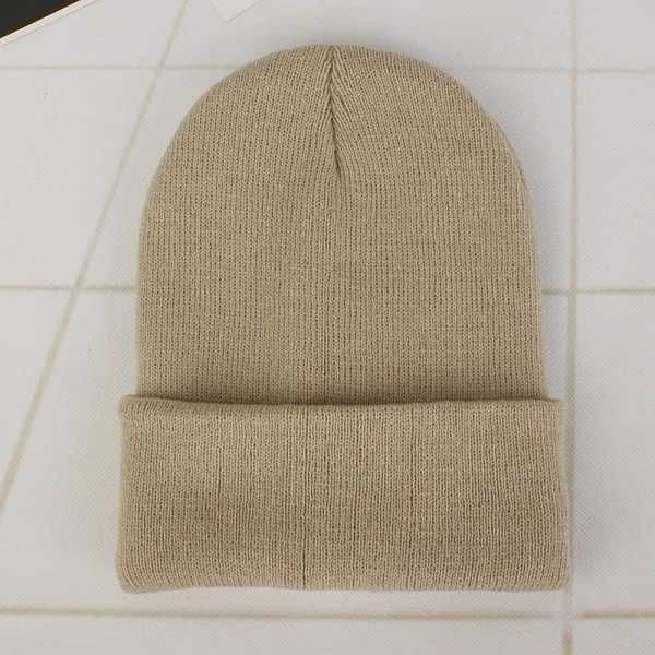 Beige Beanie-fri storlek (55-60 cm)