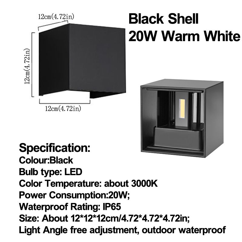 Black Shell 3000k Warm White 20W 4.7Inch