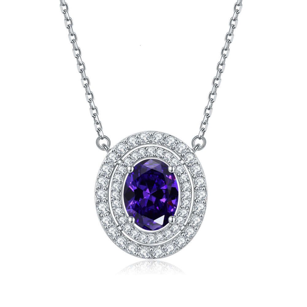 Deep Purple Blue (luty) -925 Silver