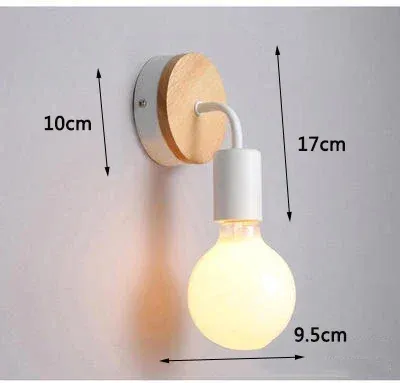 Without bulb Solid wood white