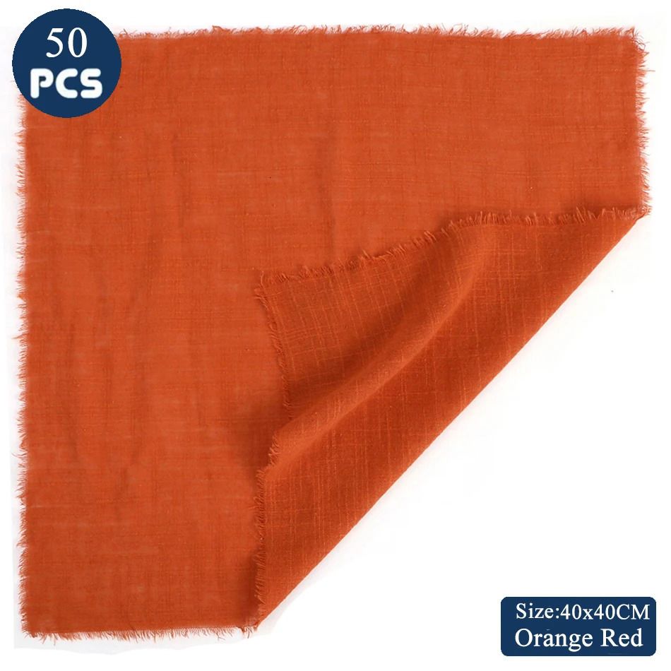 50pc 40x40orange Red