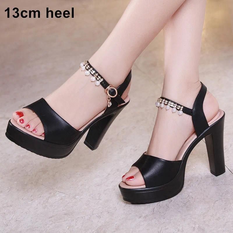 13cm heel black
