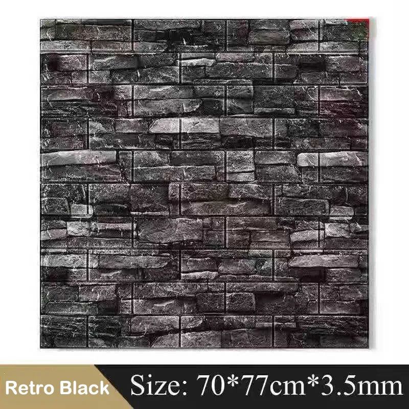 Retro Black-10pcs 77x70см