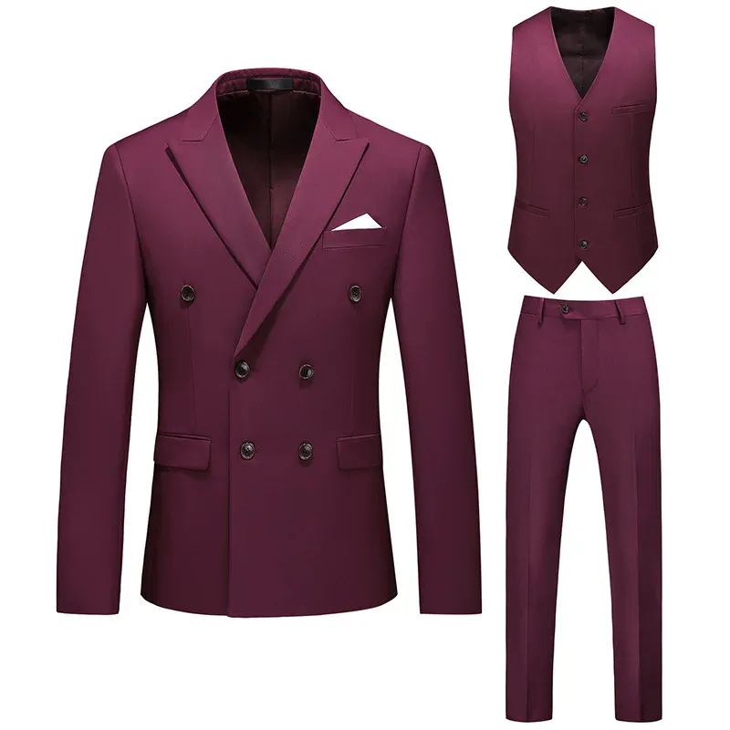 3 pc's Set Wine Red