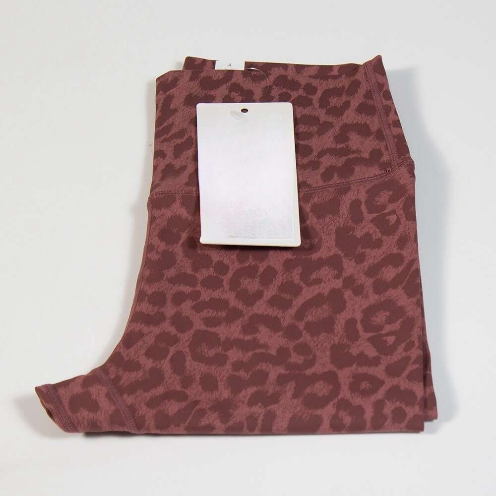 Red Leopard Nude Pants