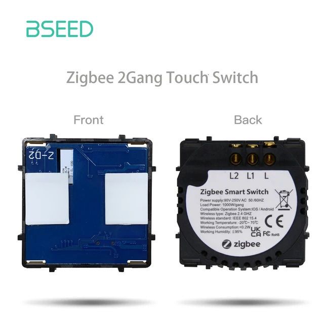 Zigbee 2Gang-EU標準