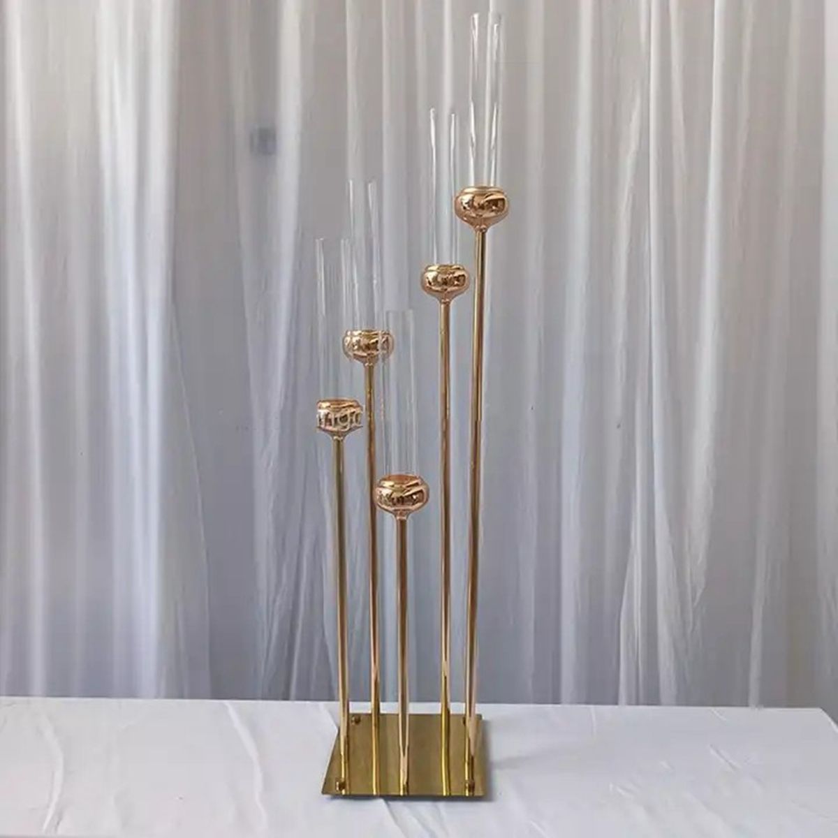 5 Köpfe Gold 90cm hoch