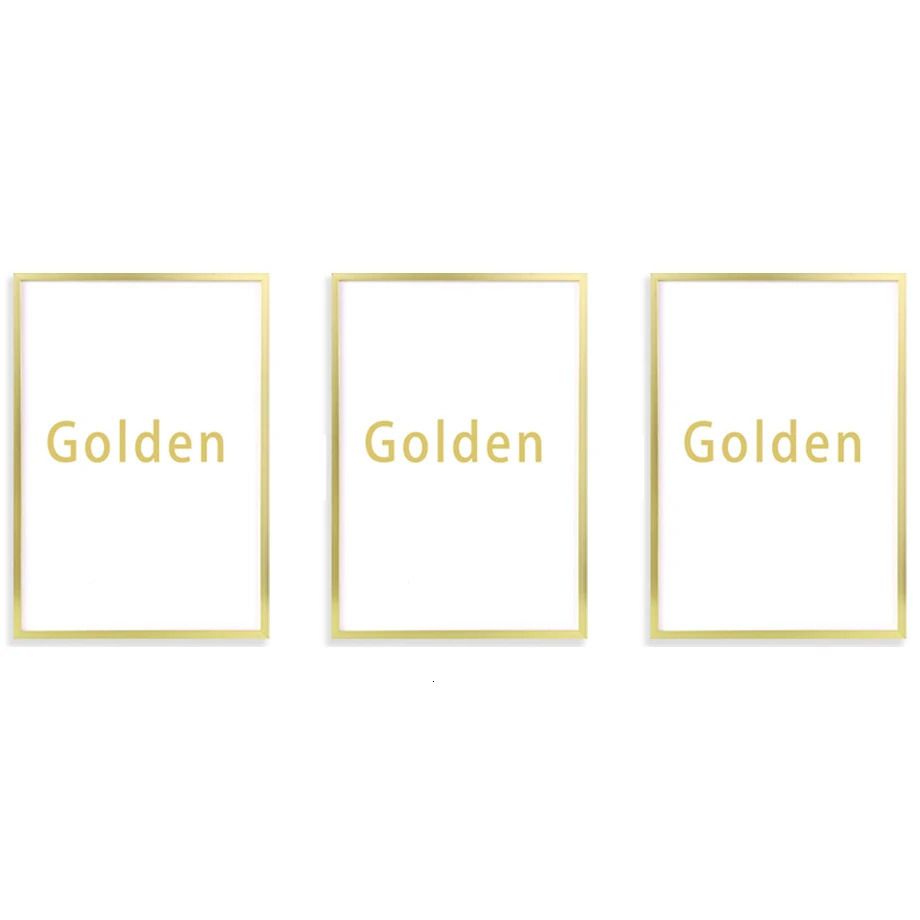 3 PCs Golden-5x7 polegadas (13x18cm)