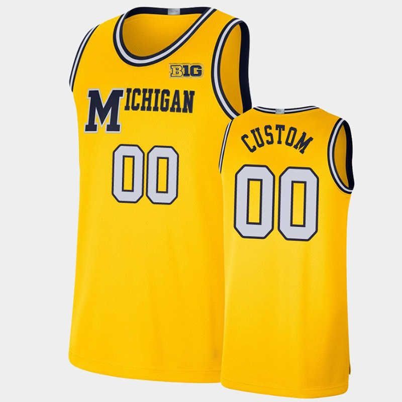 Michigan wolverines yellow jersey