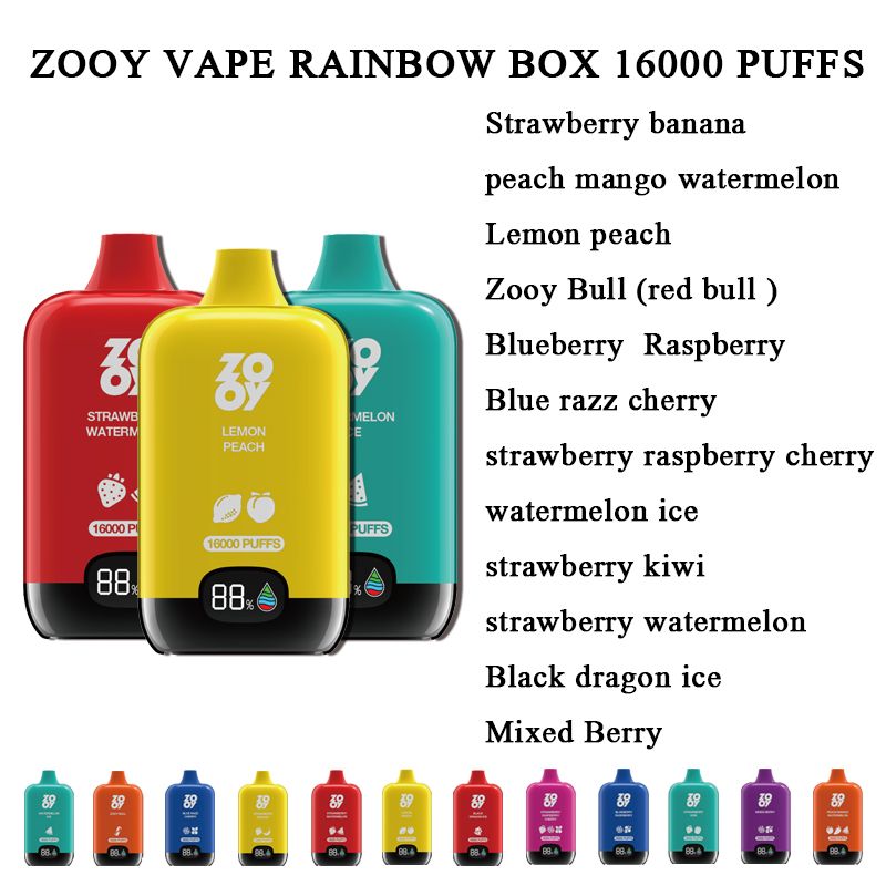 zooy rainbow16k - choisissez la saveur