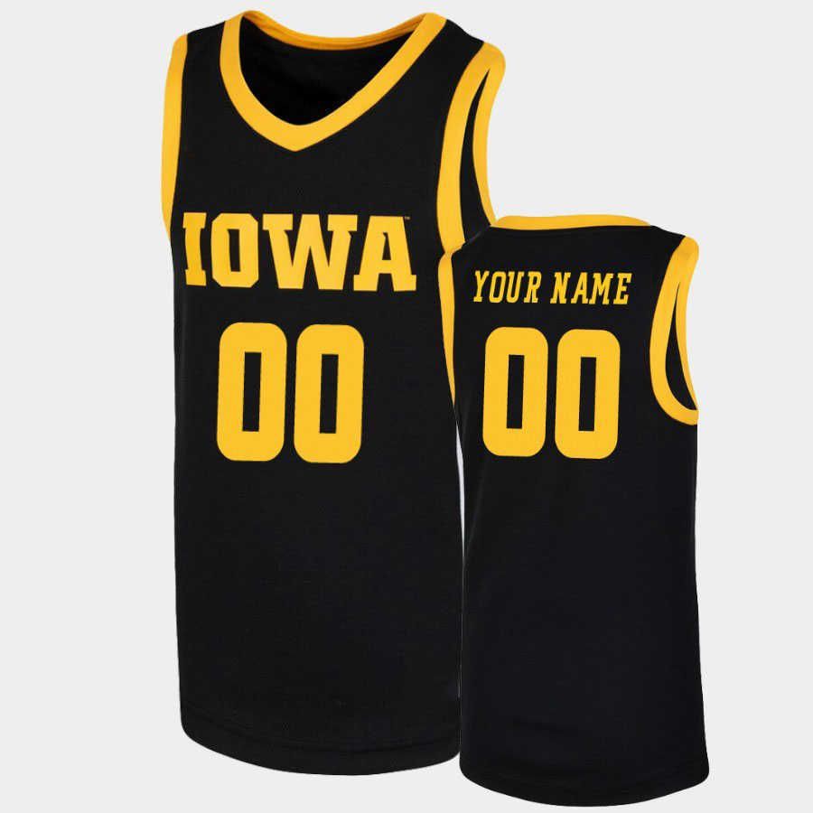 Iowa hawkeyes black retro jersey