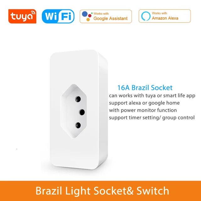 Wifi Socket Plug-100-240v-Brazil Stand