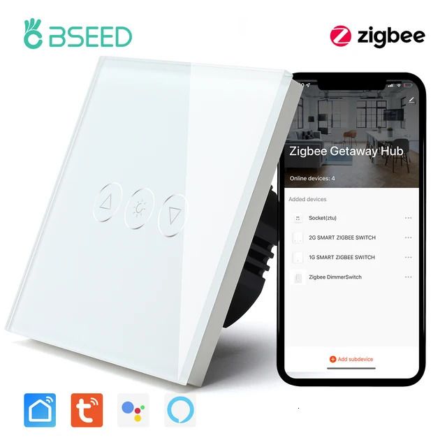 1 gang Blanco-Zigbee-Estándar UE