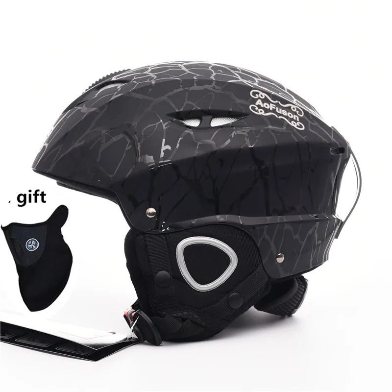Black Ski Helmet-Xl(59-62 Cm)