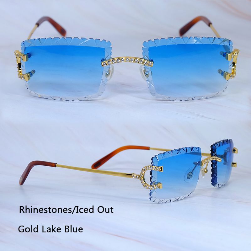 Strass Dourado Lago Azul