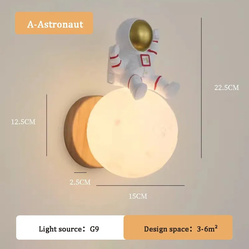 3 temperature di colore Un astronauta