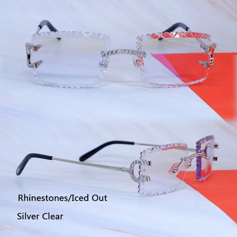 Rhinestones Silver Clear