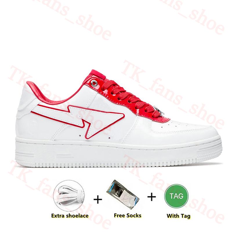 C12 Patent Leather White Red 36-47