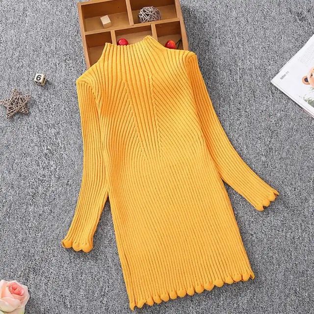 robe de pull jaune