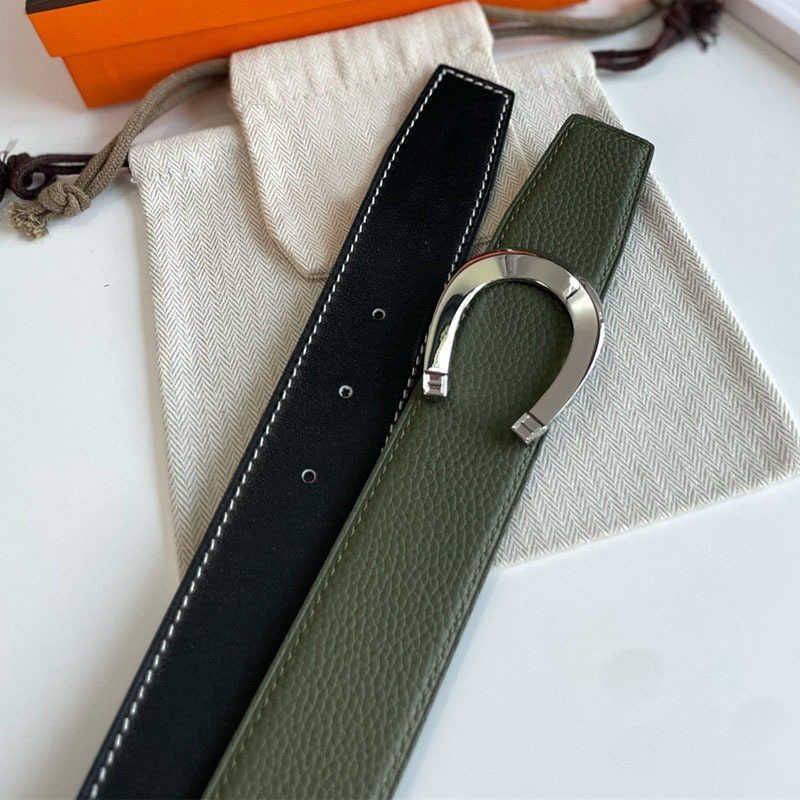 military green silver buckle