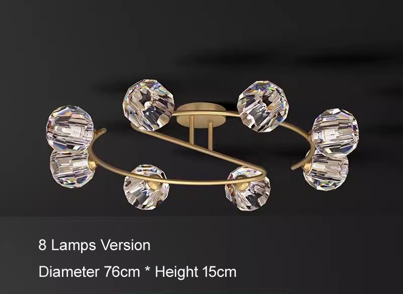 8 lampor diameter 76 cm höjd 15 cm