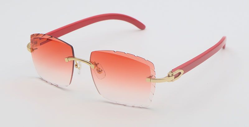 Gold Red Lens