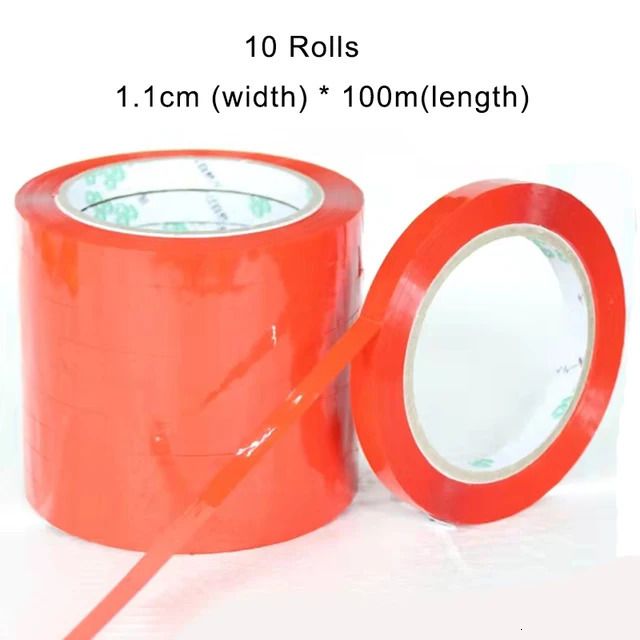 10 Tapes Roll - czerwony
