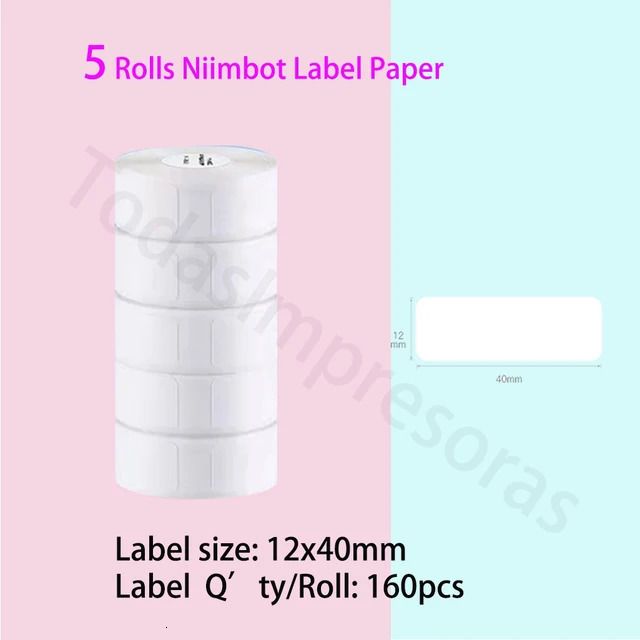5 Rolls Paper 12x40