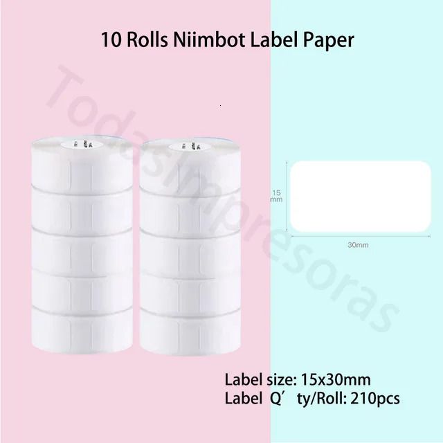 10 rullar papper 15x30