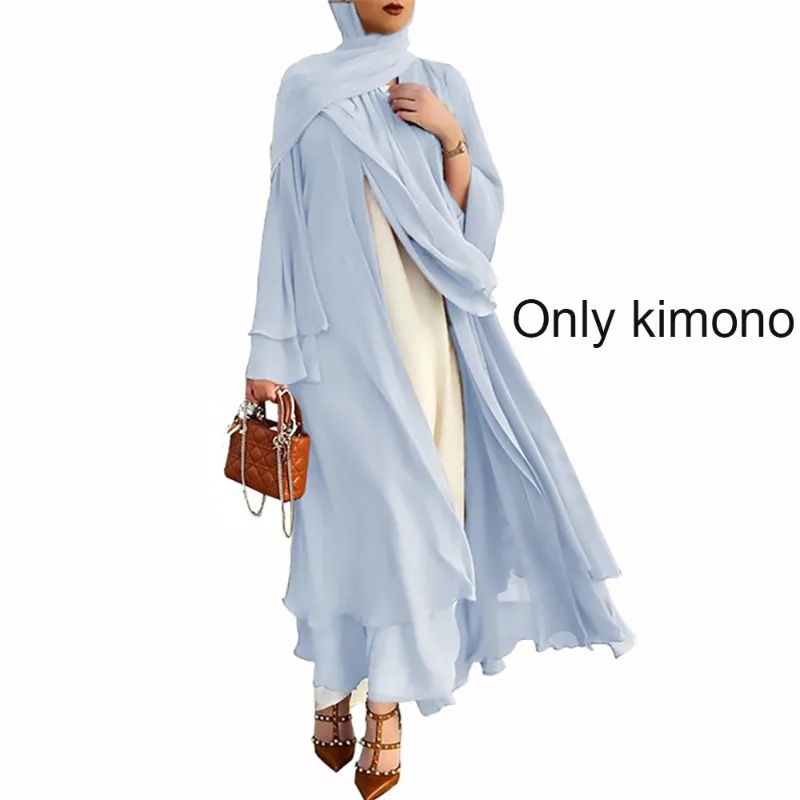 S açık mavi kimono