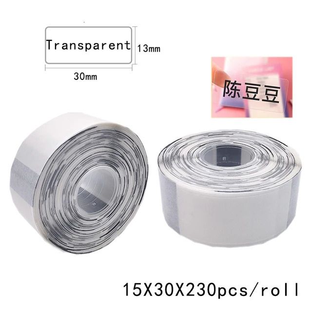 10 rouleaux transparents