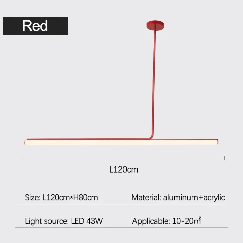 lumière froide L120cm Rouge