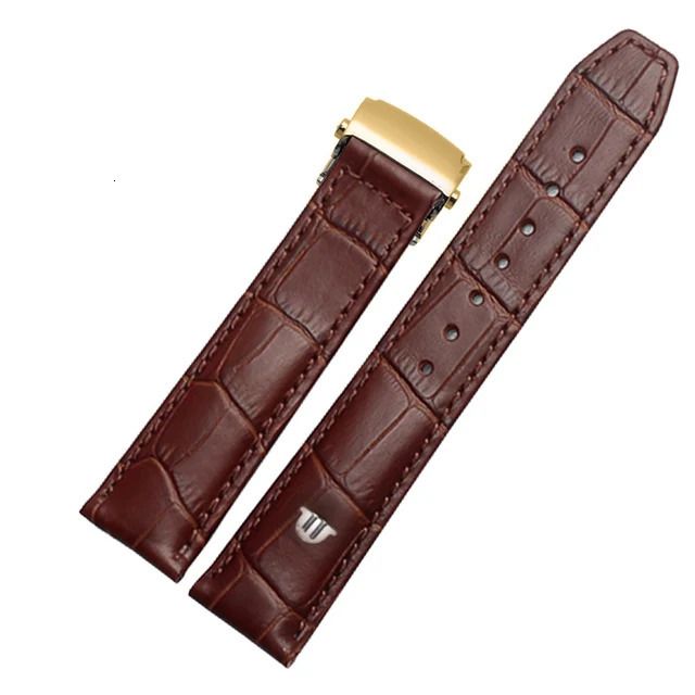 Brown Gold Buckle-22mm