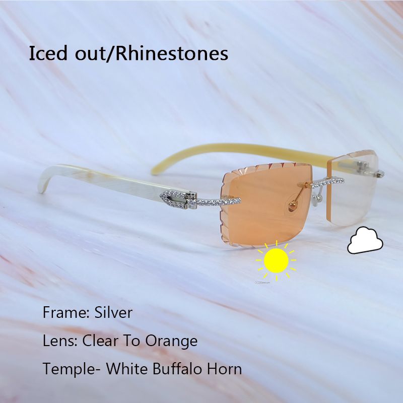 white buffs rhinestones silver orange