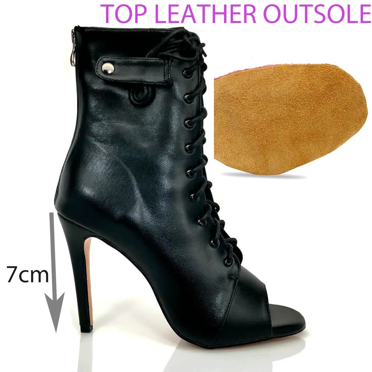 heel7cm leather sole