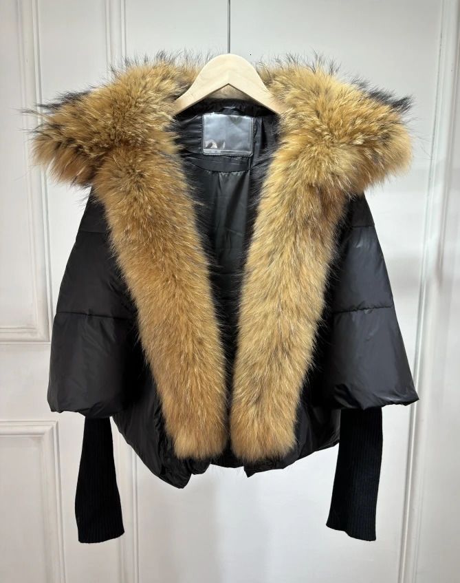 black raccoon fur