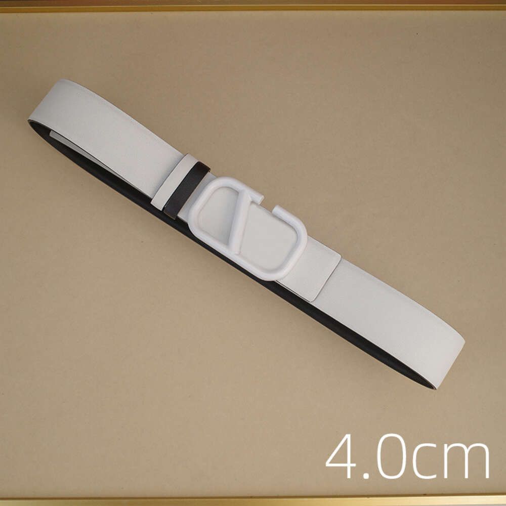 4.0cm large v-milk white buckle